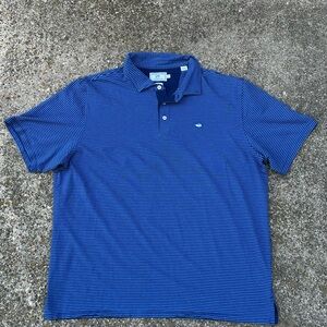 Southern Tide Blue Striped Men’s Polo